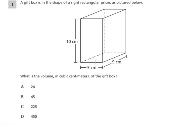 What is the volume, in cubic centimeters, of the gift box?-example-1