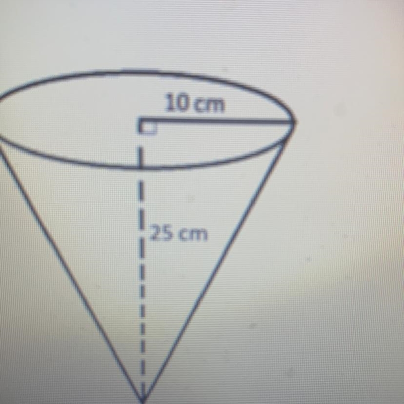 Find the volume of the cone use pi=3.14 Round to the nearest hundredth?-example-1