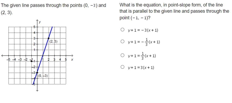 The given line passes through the points (0, ) and (2, 3). On a coordinate plane, a-example-1