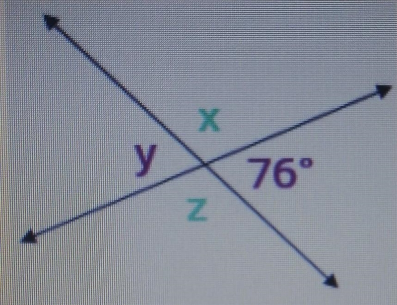 HELP I NEED HELP WITH EXPLANATION PLS??‼️‼️‼️ what is the measure of angle y? 1) 104° 2) 90° 3) 76° 4) 14°​-example-1