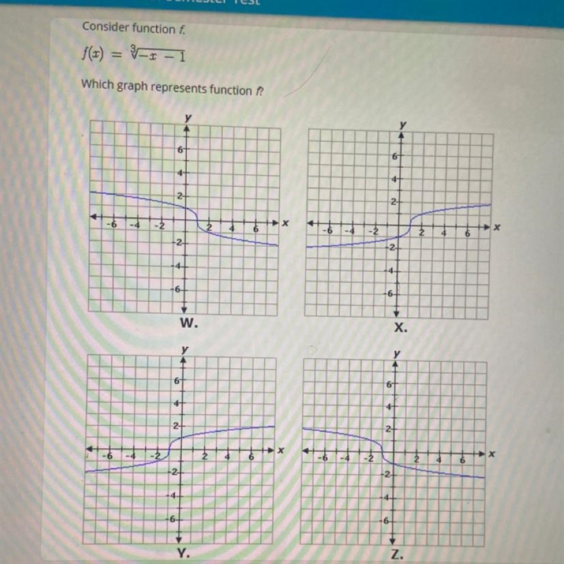 Select the correct answer. , Consider function 20 points-example-1