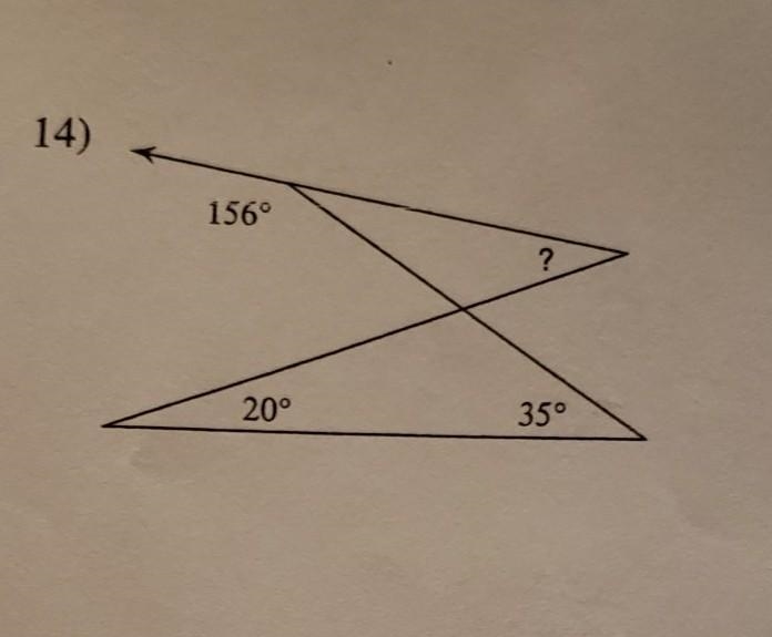 Find the measure of each angle indicated. Show work. ​-example-1