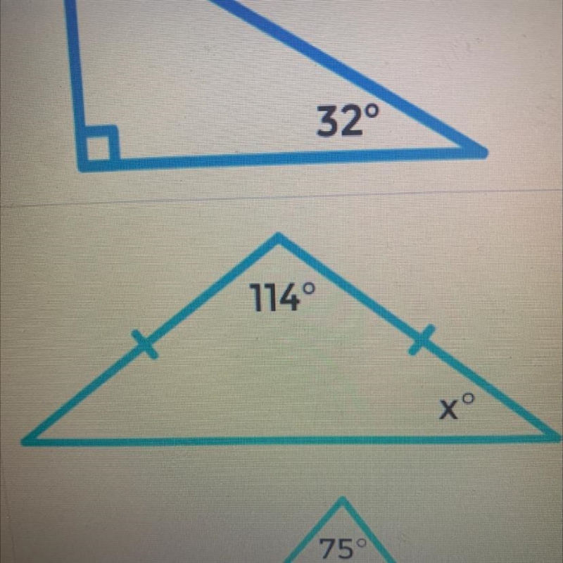 Can someone help me solve this I’m trying to find x on the triangle-example-1