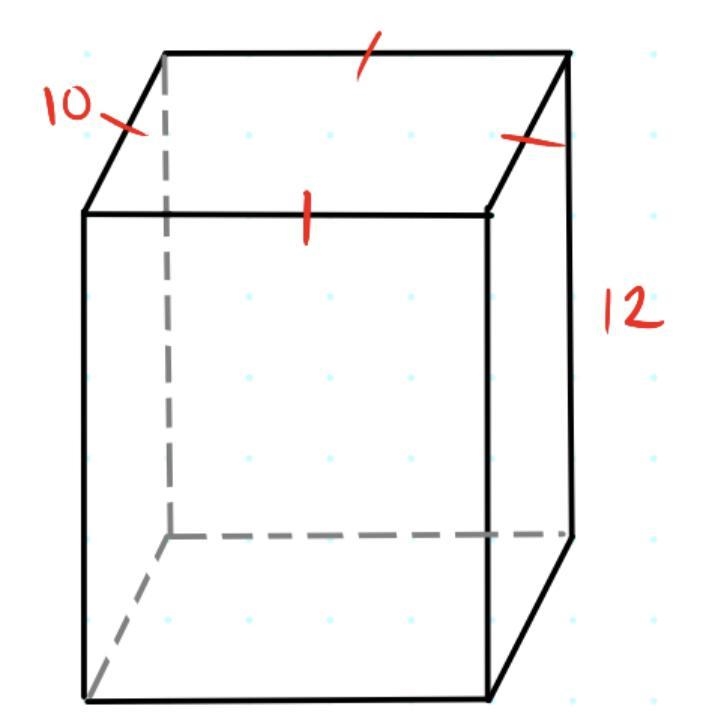 HELP NEEDED PLEASE!! Calculate the volume of the following Prism. V = ####-example-1