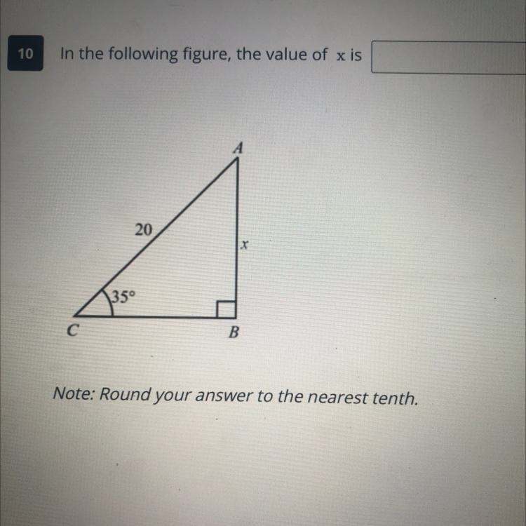 In the following figure, the value of x is-example-1