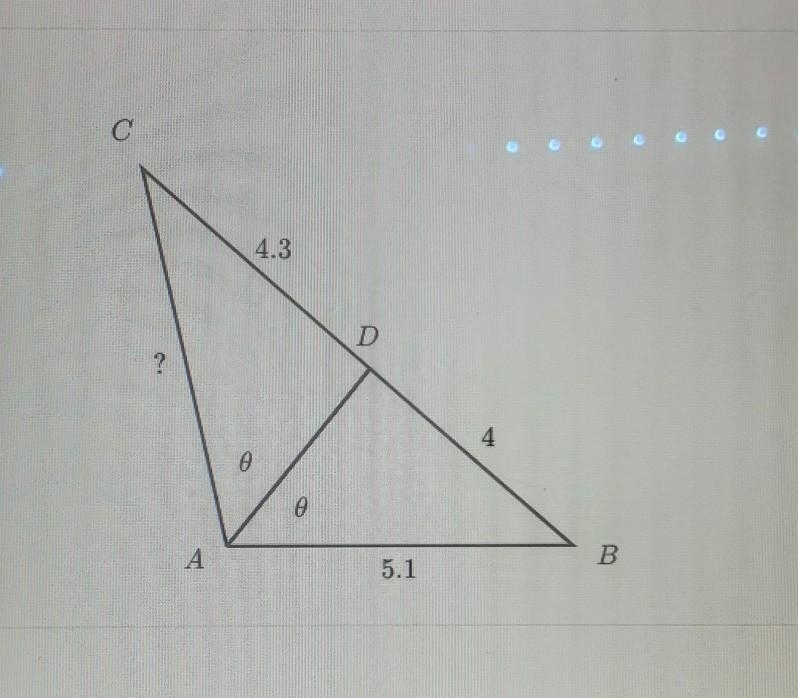 WHAT IS THE LENGTH OF AC? ROUND TO ONE DECIMAL PLACE. DONT HAVE TO SHOW WORK​ helpppp-example-1