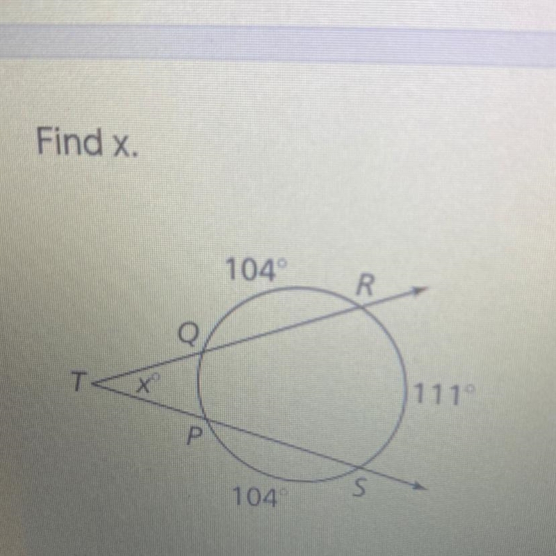 The topic is about secant tangle angles-example-1