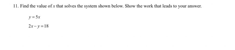 Please can someone help me on this Find the value of x that solves the system shown-example-1