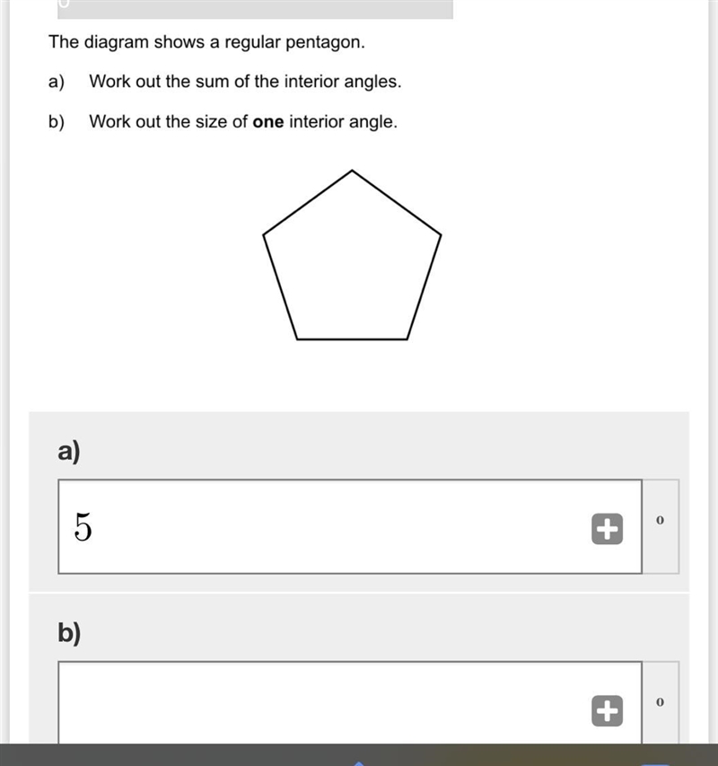 The diagram shows a regular pentagon-example-1