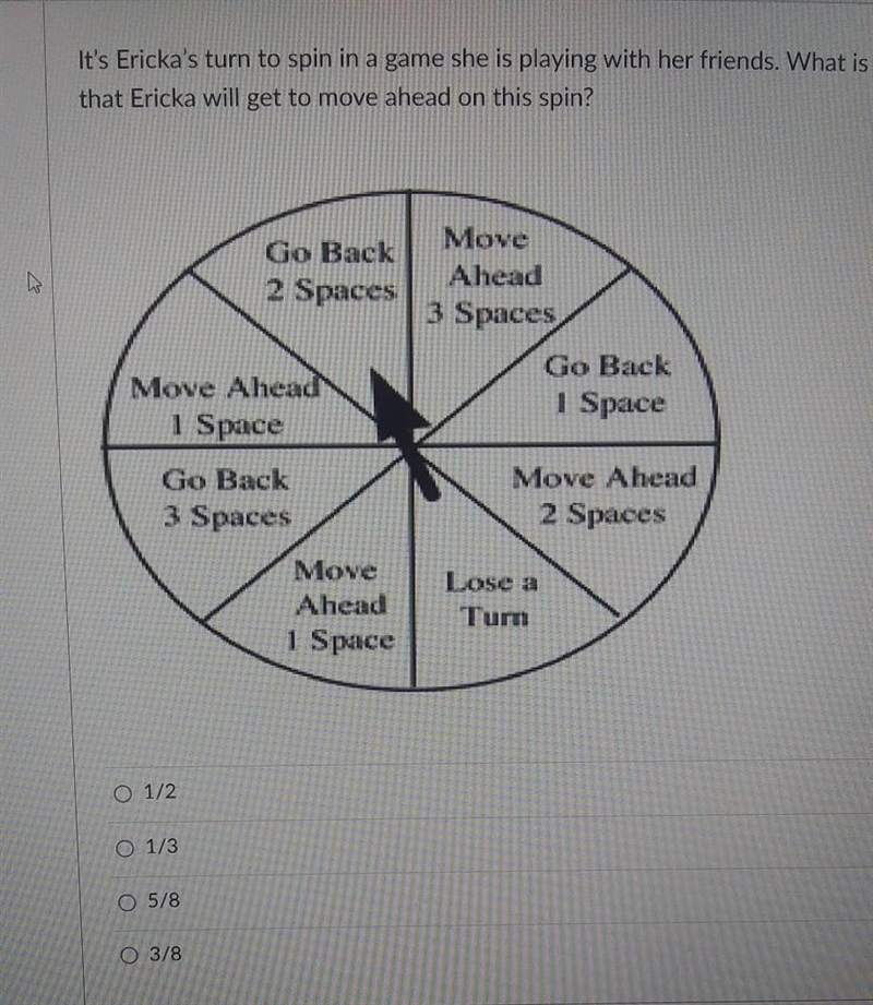 It's Ericka's turn to spin in a game she is playing with her friends. What is the-example-1