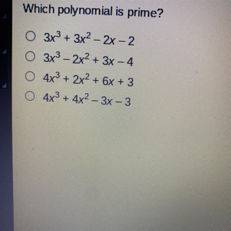 Which polynomial is prime?-example-1