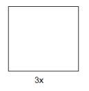 The area of the square at right is 36. what is the value of x a) 6 b) 2 C) 9 d) 4-example-1