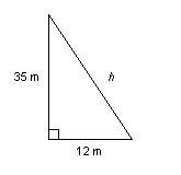 Find the length of the hypotenuse.-example-1