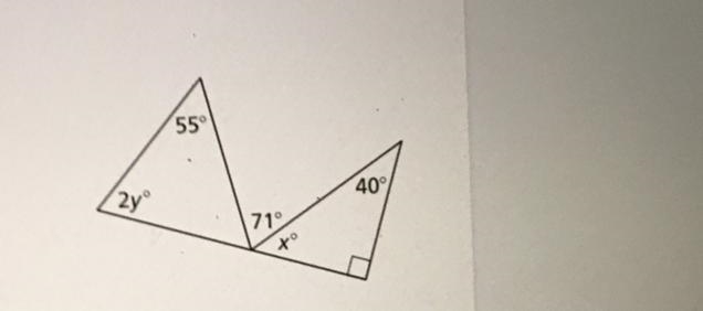 Find the values of x and y-example-1