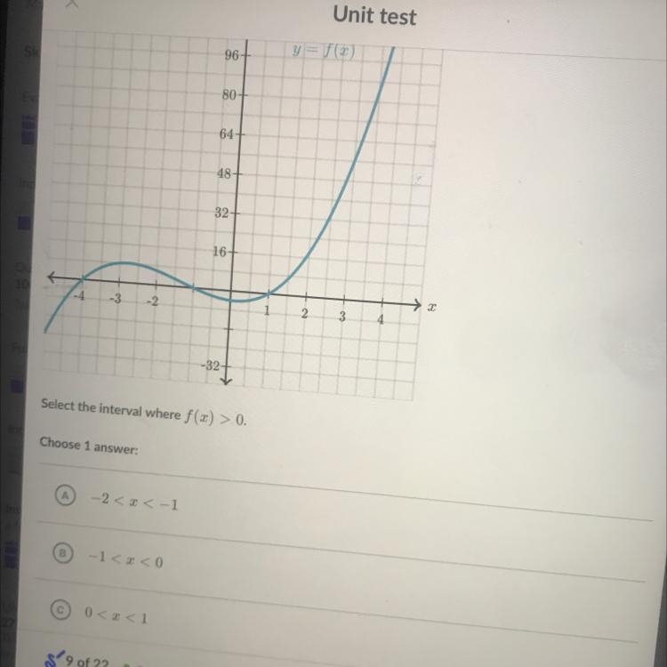 Please help!!!!! Select the interval-example-1