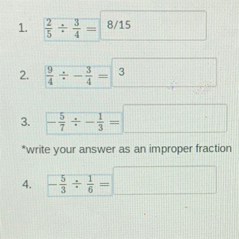 Can I please get some help and correct me if I’m wrong with number 1 and 2-example-1