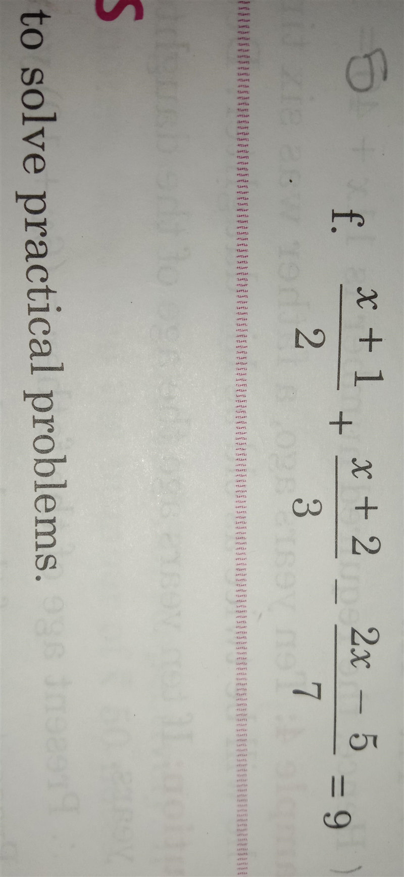 X+1/2+x+2/3-2x-5/7=9-example-1