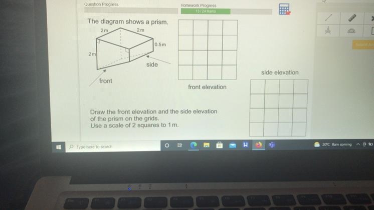 The diagram shows a prism …,-example-1