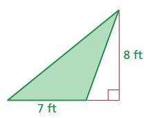 Find the area of the triangle.-example-1