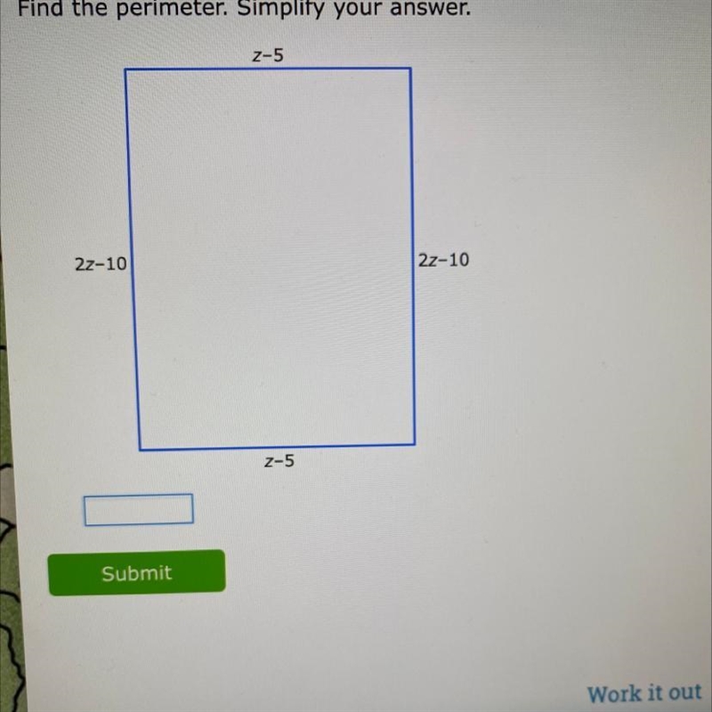 Find the perimeter. Simplify your answer.-example-1