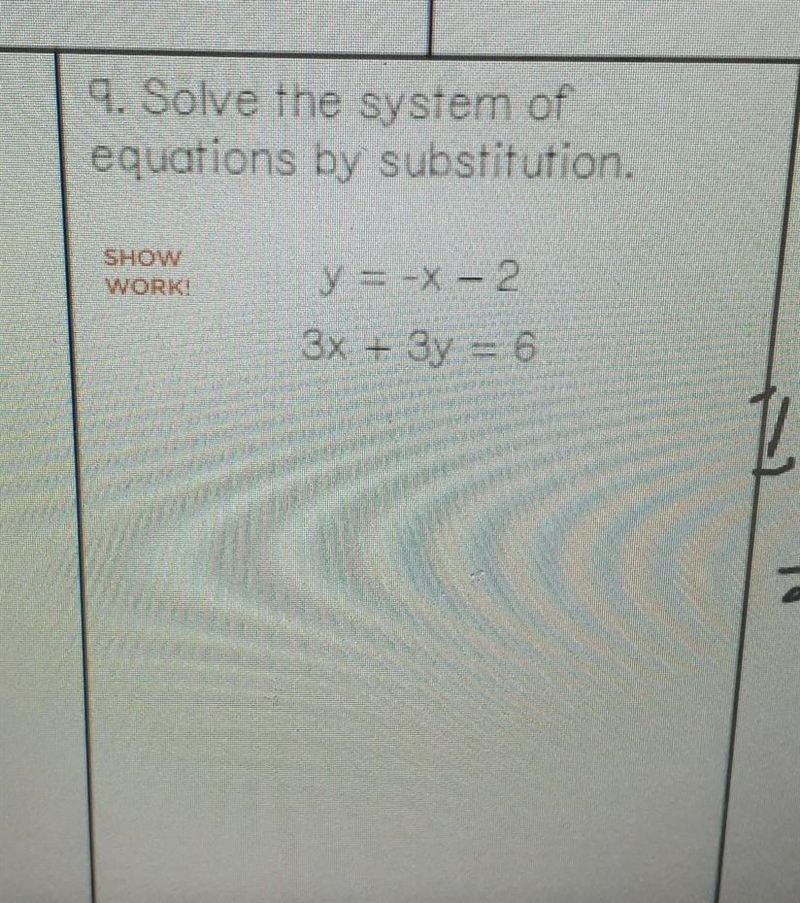 Y = -x + 2 3x + 3y - 6​-example-1