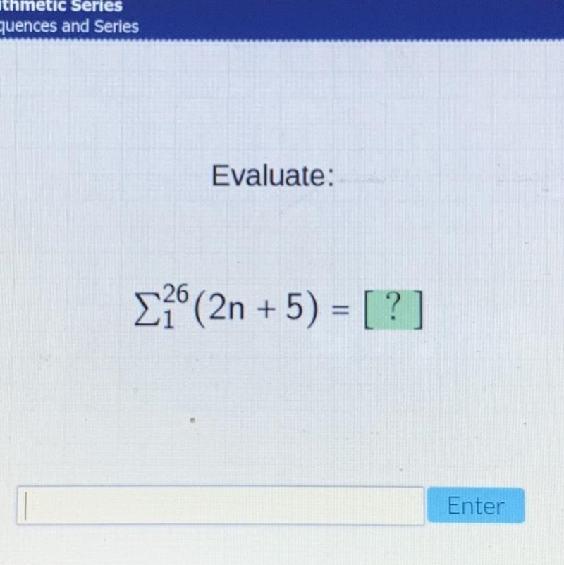 Evaluate: 26 (2n + 5) = [?] Can someone please help me ASAP !-example-1