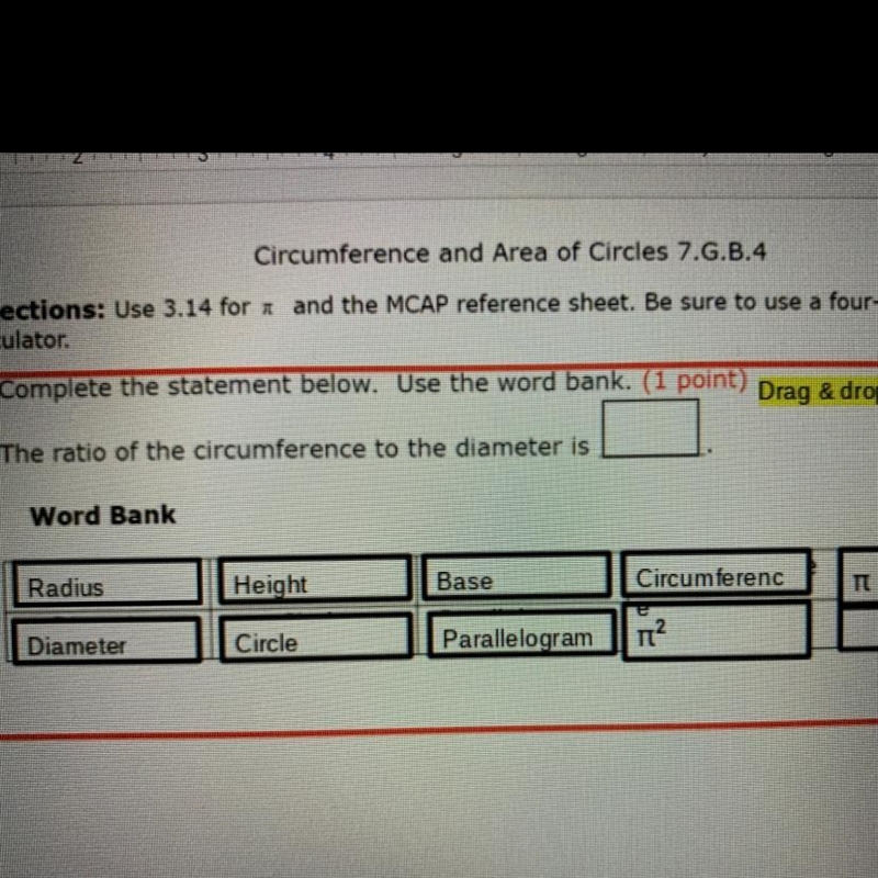 What is the ratio of the circumference to the diameter is-example-1