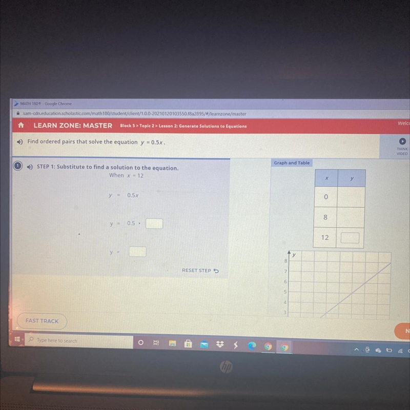 Find the ordered pairs that solve the equation y=12-example-1