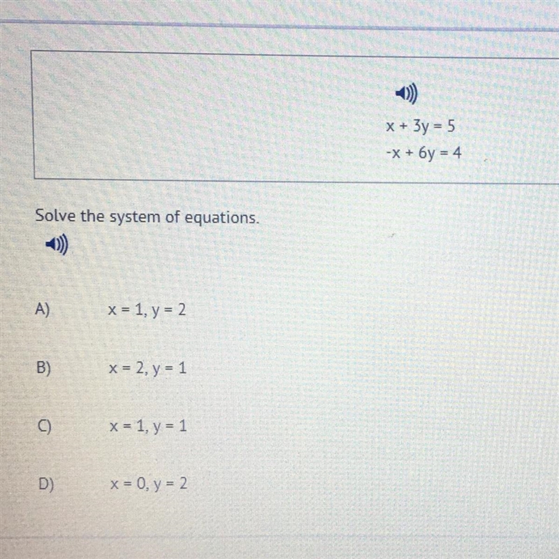 Solve the system of equations.-example-1