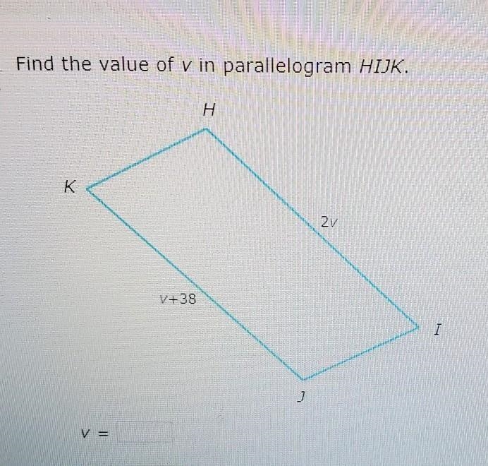 Find the value of v ​-example-1