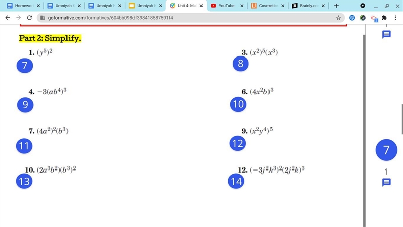 Anyone know any of these for math?-example-1