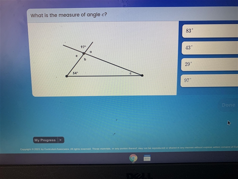 What is the measure of angle c?-example-1