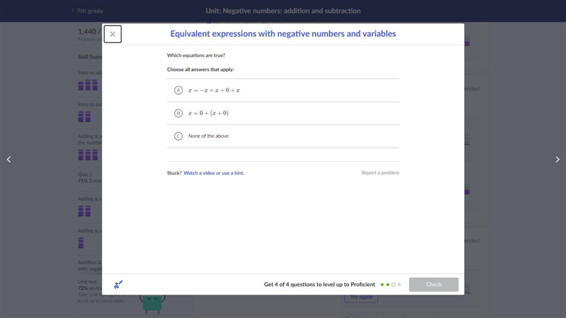 Which equations are true?-example-1