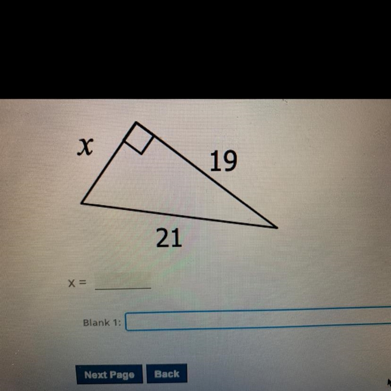 Find the value of x. Round your answer to the nearest tenth. Help please!-example-1