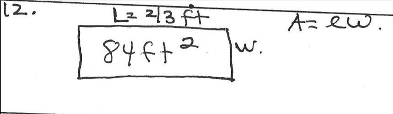 It says a=lw not a=ew pls answer-example-1