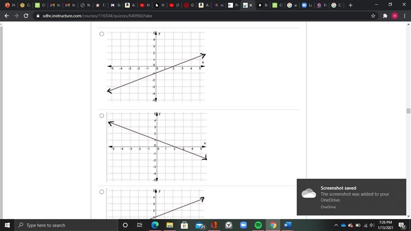 Which graph represents the line: y= 1/2x + 1?-example-1