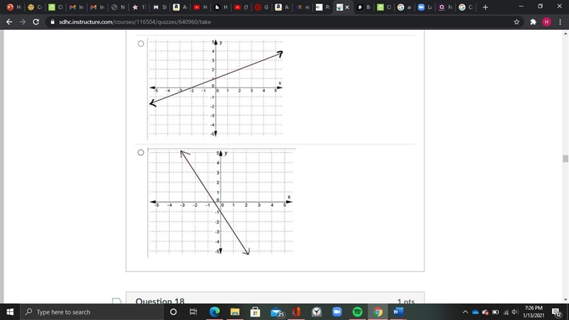 Which graph represents the line: y= 1/2x + 1?-example-2