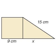 Please help me with this. The figure below consists of a square and a right triangle-example-1