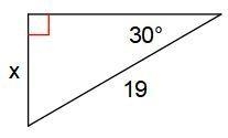 HELP DUE IN 10 MINS! Use right triangle trig to solve for the missing angles. Round-example-1