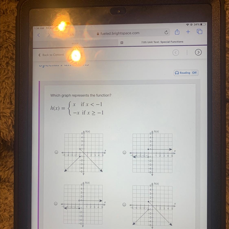 Please help asap! Which graph represents the function?-example-1