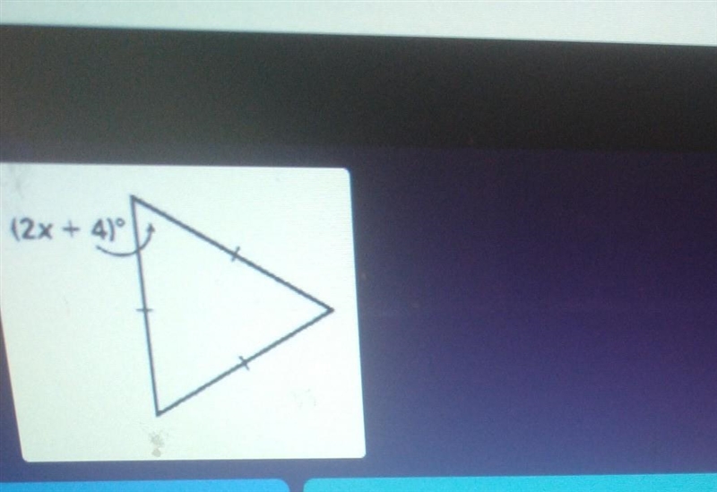 (2x + 4) Find x , I need help​-example-1