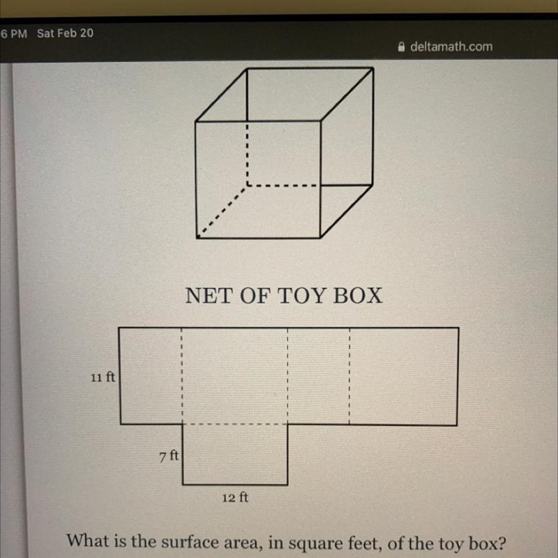 What is the surface area, in square feet, of the toy box?-example-1