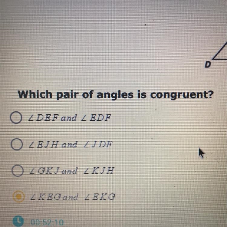 Which pair of angles is congruent?-example-1