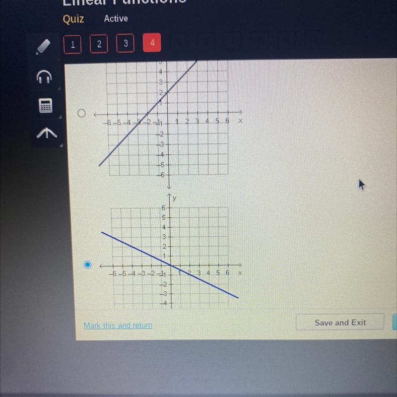 Which graph represents y= -2x?-example-1