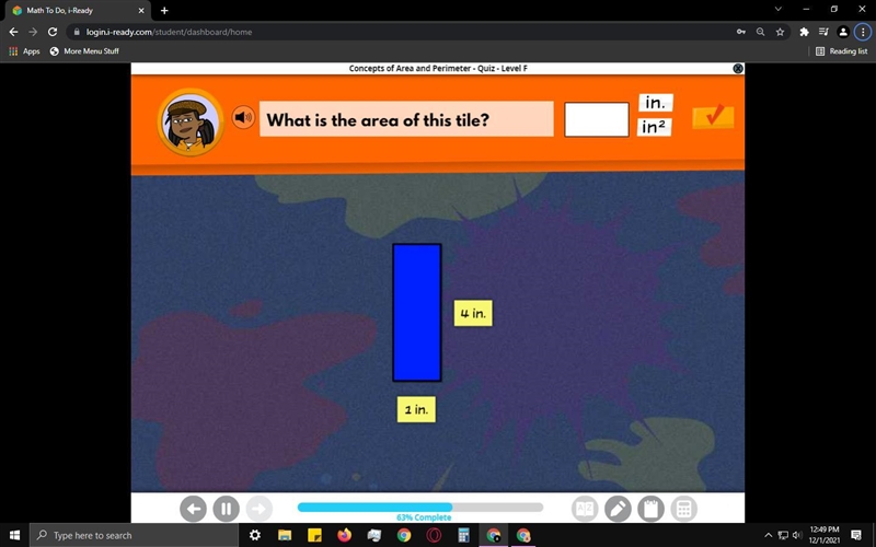 What is the area of this tile-example-1