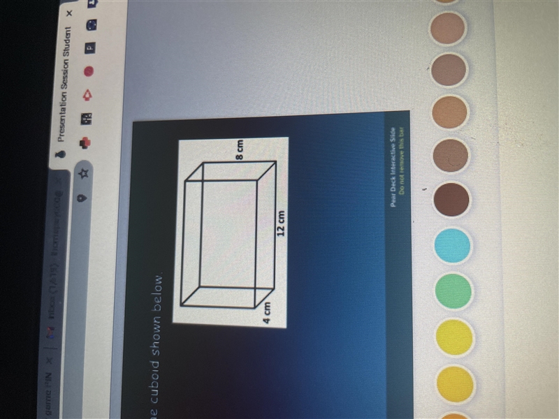 Find the surface area of the cuboid shown below-example-1