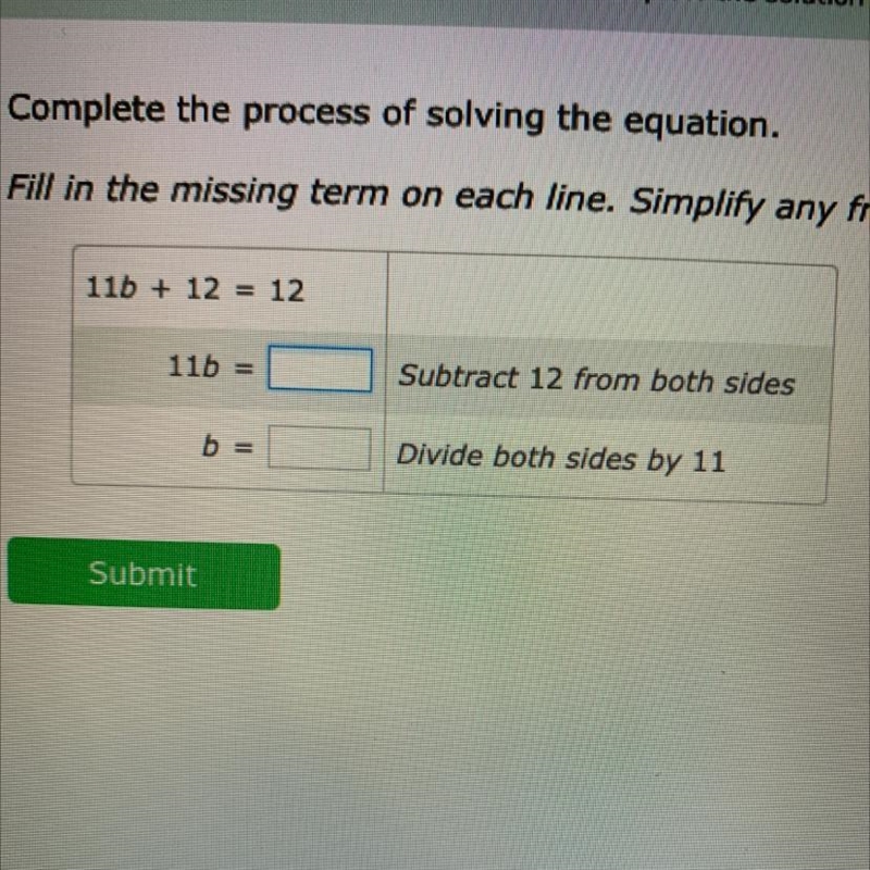 11b + 12 = 12 show work plss i need hello-example-1