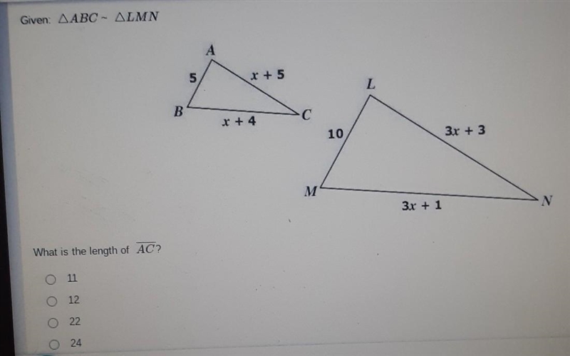 What is the length of AC​-example-1