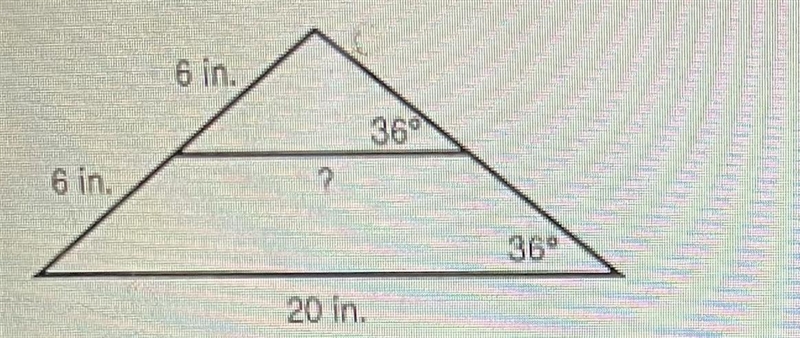 5. If possible, find the missing side length labeled with a question mark. If no possible-example-1