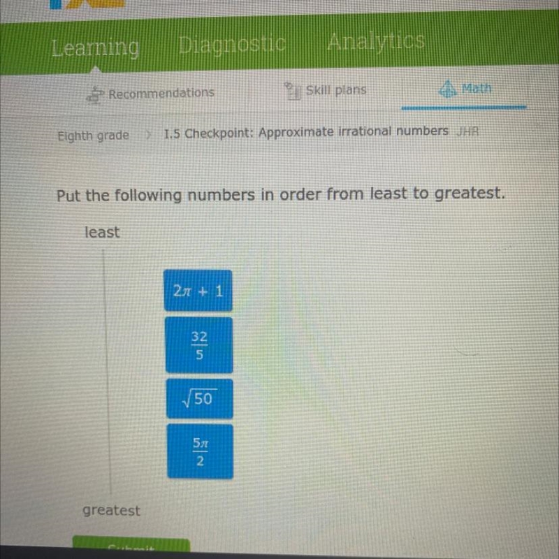 Least to greatest Math hellb-example-1